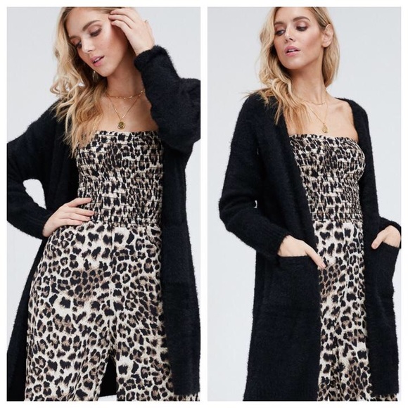 Over-sized Black Cardigan - Picture 1 of 1